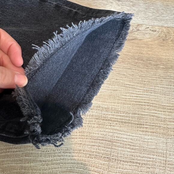 Loft Destructed The Straight Crop High Rise Jean Washed Black 32/14 - Picture 11 of 14